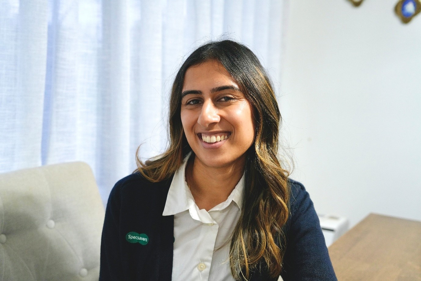 Portrait of optometrist smiling